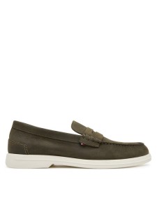 Tommy Hilfiger Mokasyny Nubuck P Loafer FM0FM05350 Khaki