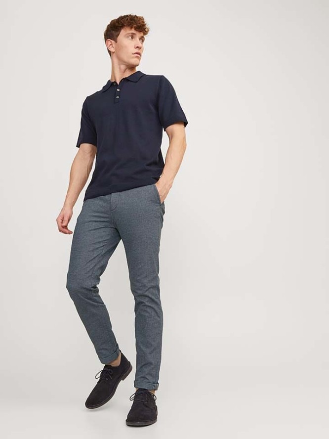 Jack & Jones Spodnie chino "Marco" w kolorze granatowym rozmiar: W28/L32