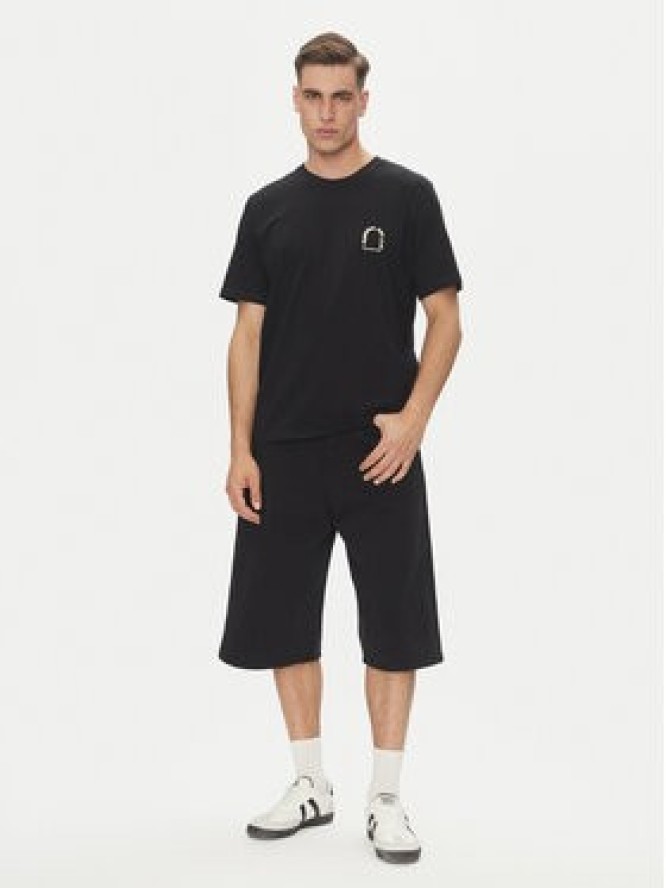 Jack & Jones Szorty jeansowe Owen 12277167 Czarny Baggy Fit