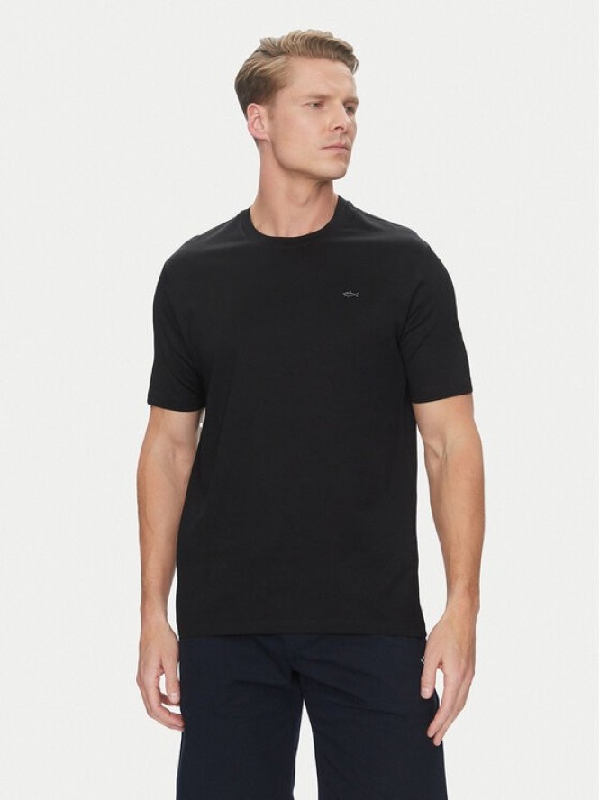 Paul&Shark T-Shirt 24411021 Czarny Regular Fit