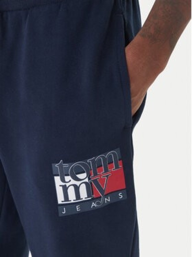 Tommy Jeans Spodnie dresowe DM0DM22094 Granatowy Relaxed Fit