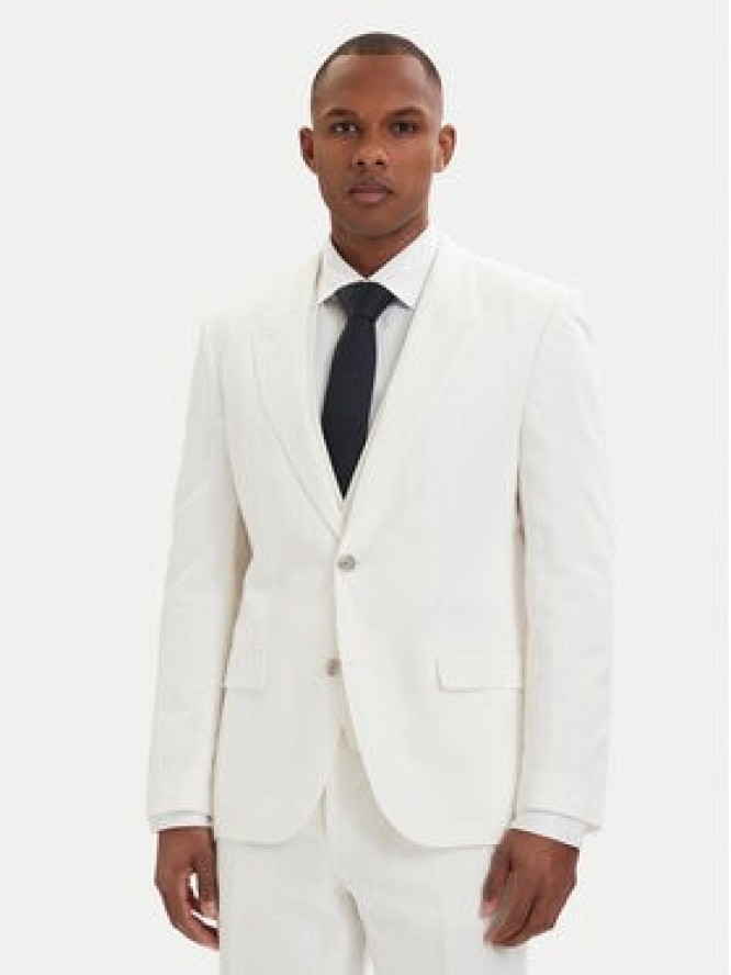 HUGO Garnitur Henry 50559672 Kremowy Slim Fit