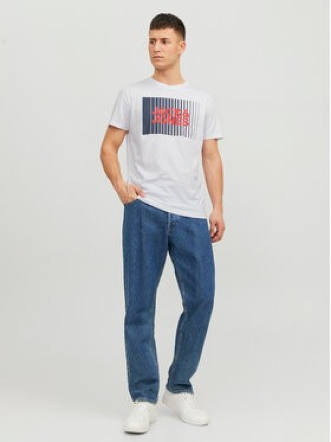 Jack & Jones T-Shirt Corp 12233999 Biały Standard Fit
