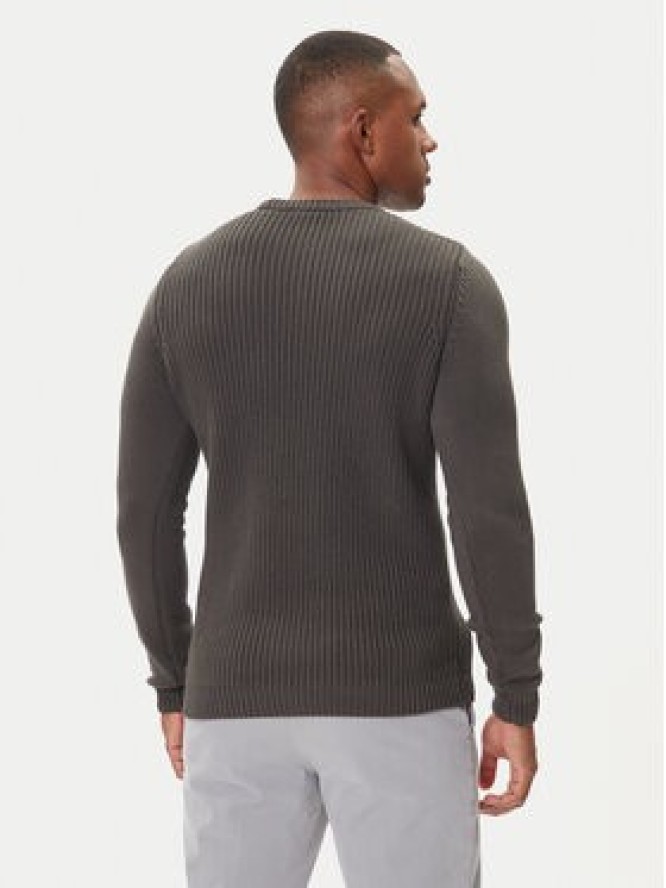 Aeronautica Militare Sweter 252MA1571UL00409 Szary Slim Fit