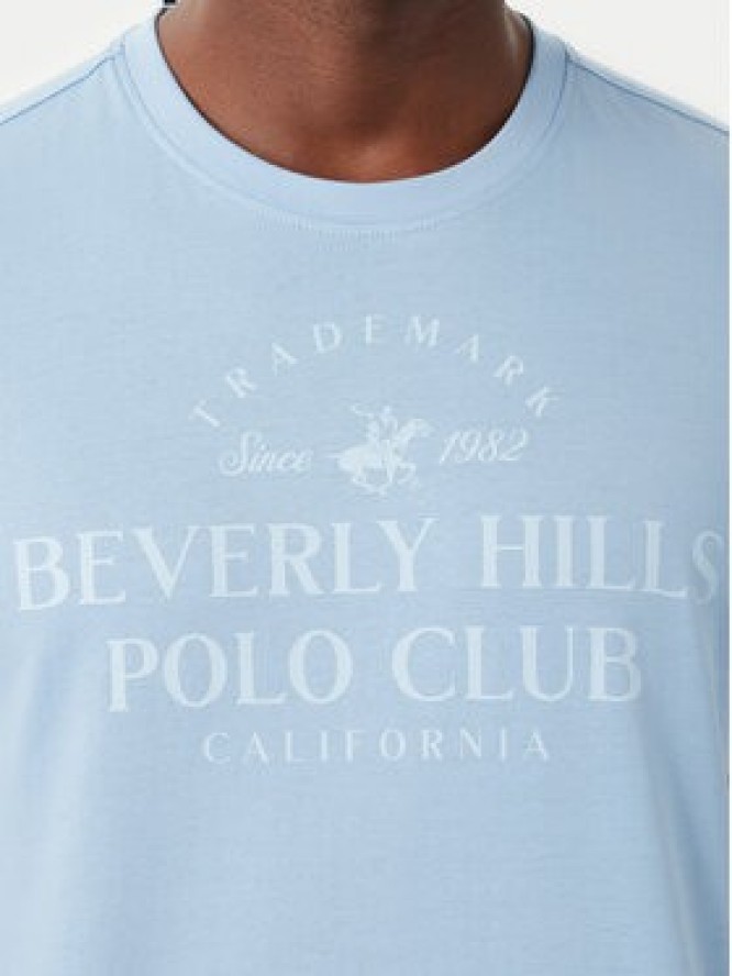 Beverly Hills Polo Club T-Shirt M1303 Niebieski jasny Regular Fit