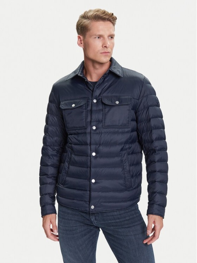 BOSS Kurtka przejściowa H-Dahanso 50540456 Granatowy Regular Fit