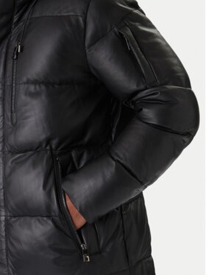 Milestone Kurtka skórzana MS Piero 531040 20740 Czarny Regular Fit