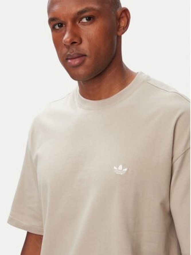 adidas T-Shirt Trefoil Essentials IA7548 Beżowy jasny Loose Fit