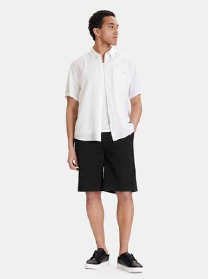 Calvin Klein Jeans Szorty materiałowe 90s LV04RD603G Czarny Baggy Fit