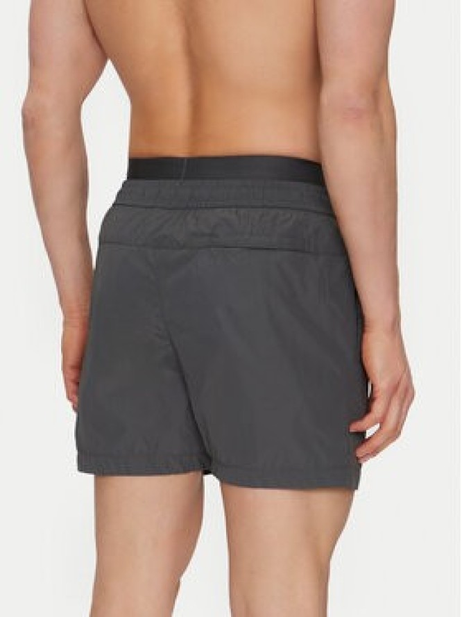 Calvin Klein Swimwear Szorty kąpielowe KM0KM01104 Szary Regular Fit