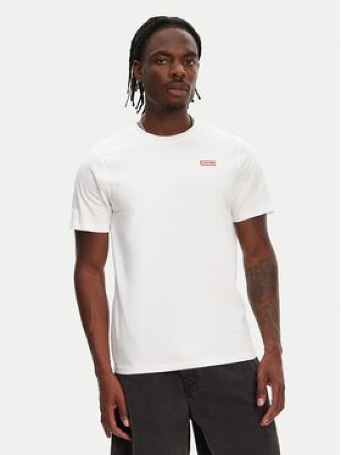 Hunter T-Shirt Raasay Graphic HARM0034251 Biały Regular Fit