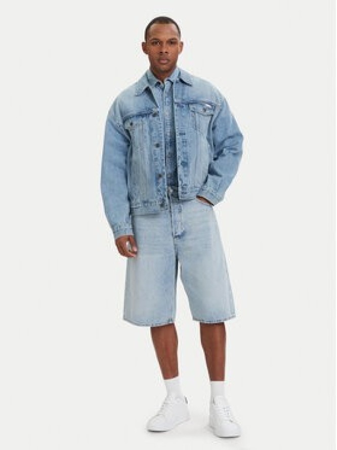 Tommy Jeans Szorty jeansowe Theo DM0DM23007 Niebieski jasny Loose Fit