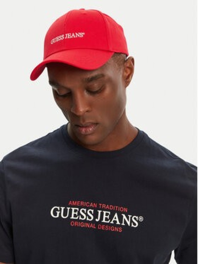 Guess Jeans T-Shirt M4YI42 K8FQ4 Granatowy Regular Fit