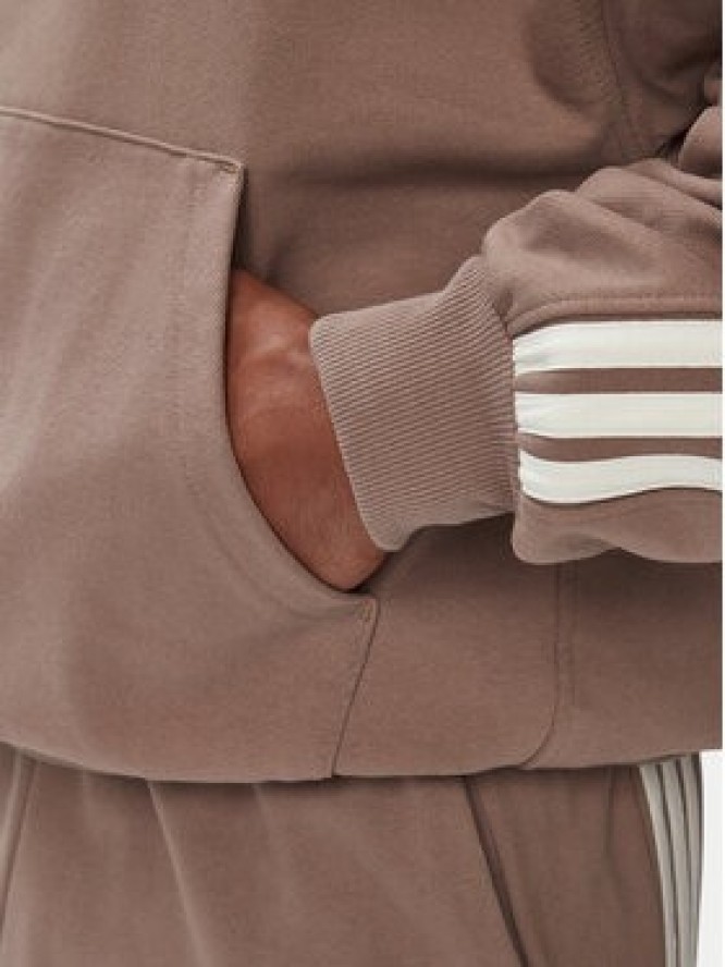 adidas Bluza Kit 3-Stripes Hoodie KW2406 Beżowy Regular Fit