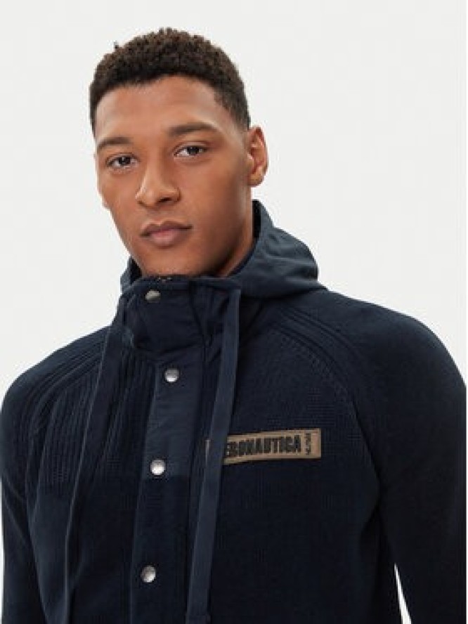 Aeronautica Militare Bluza 252MA1575UL00539 Granatowy Regular Fit