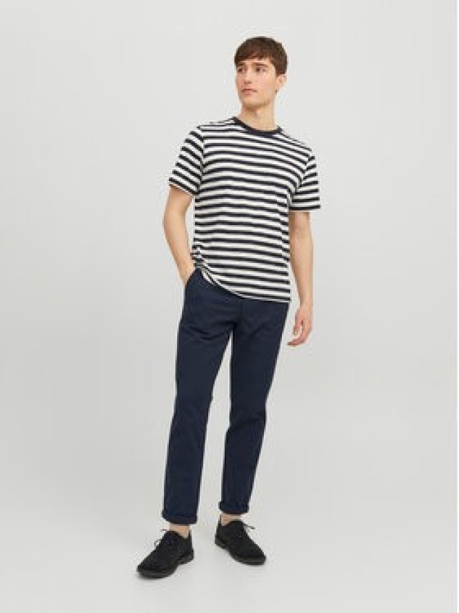 Jack & Jones Chinosy Marco 12206198 Granatowy Slim Fit