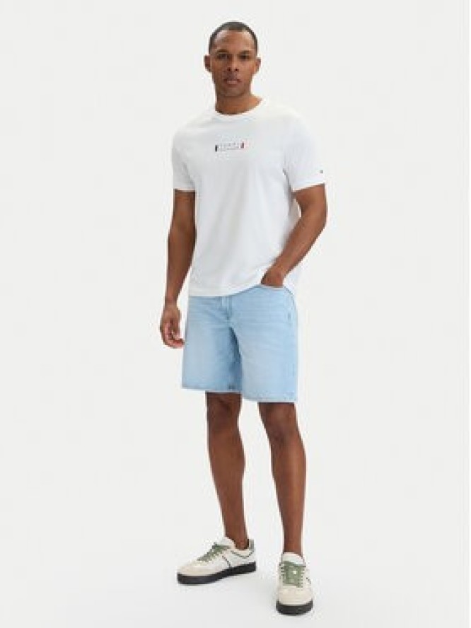 Tommy Hilfiger Szorty jeansowe Denton MW0MW42625 Niebieski Straight Fit