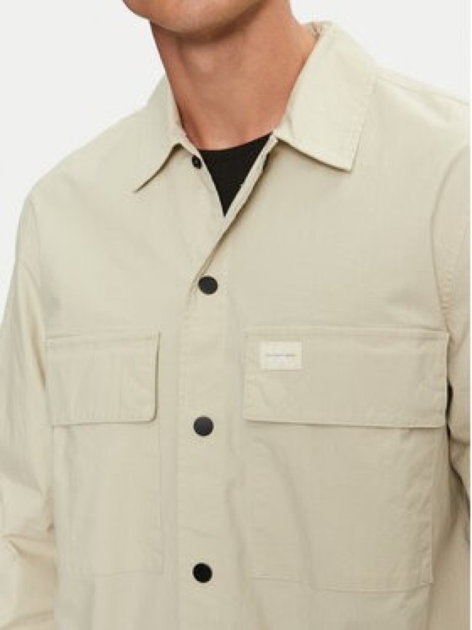 Calvin Klein Jeans Koszula Cargo J30J326970 Beżowy Regular Fit