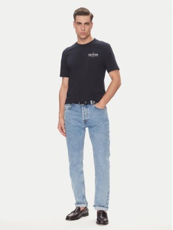 Tommy Hilfiger T-Shirt Stack MW0MW39355 Granatowy Regular Fit