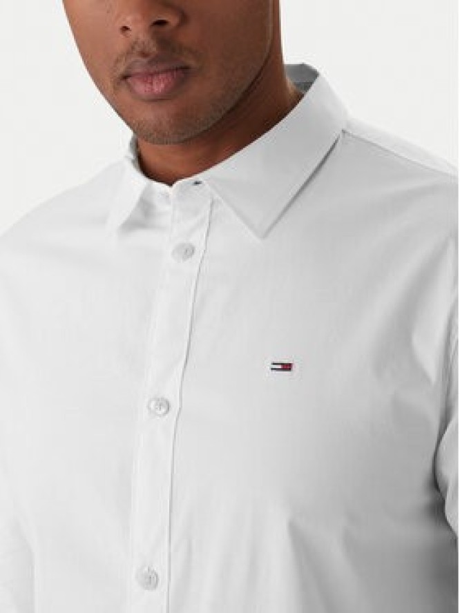 Tommy Jeans Koszula DM0DM04405 Biały Slim Fit