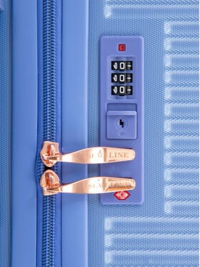 Semi Line Walizka średnia T5915-4 Niebieski