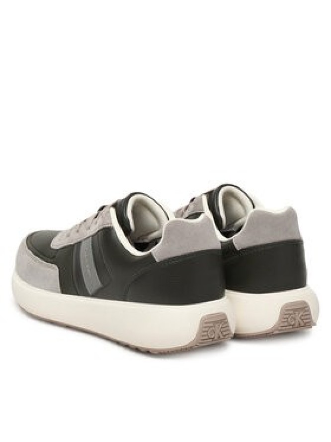 Calvin Klein Sneakersy City Runner Laceup Tape Lth HM0HM02033 Czarny