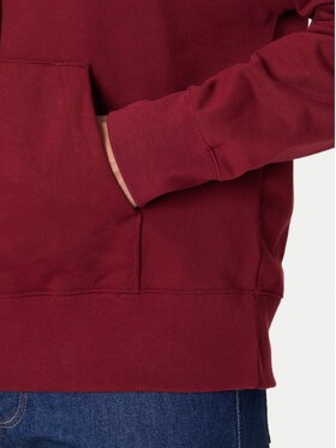 Calvin Klein Bluza LV14LD225G Bordowy Regular Fit