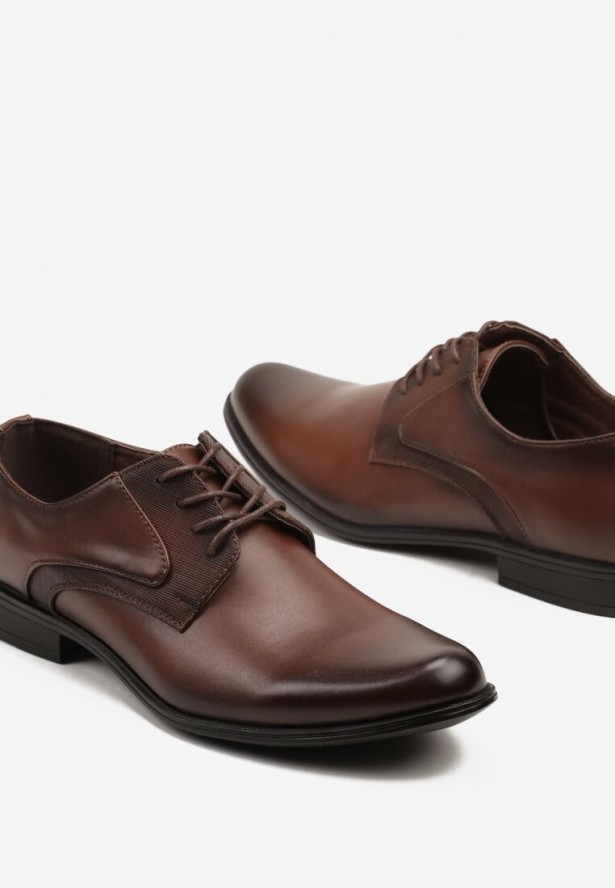 Ciemnobrązowe Półbuty Menesio