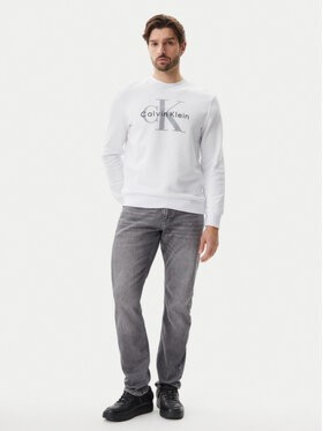 Calvin Klein Jeans Bluza LV040BM801 Biały Regular Fit