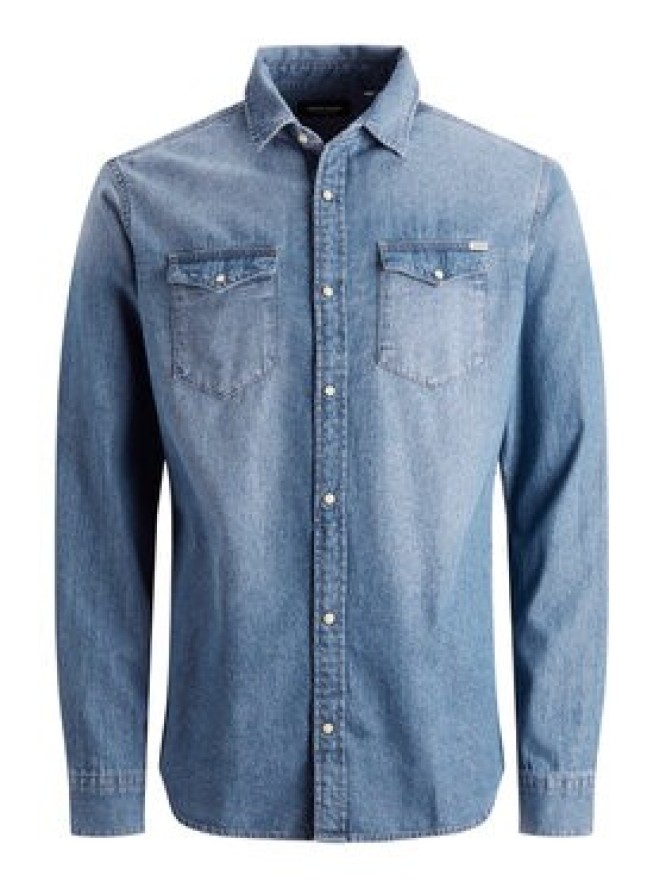 Jack & Jones Koszula Sheridan 12138115 Niebieski Slim Fit