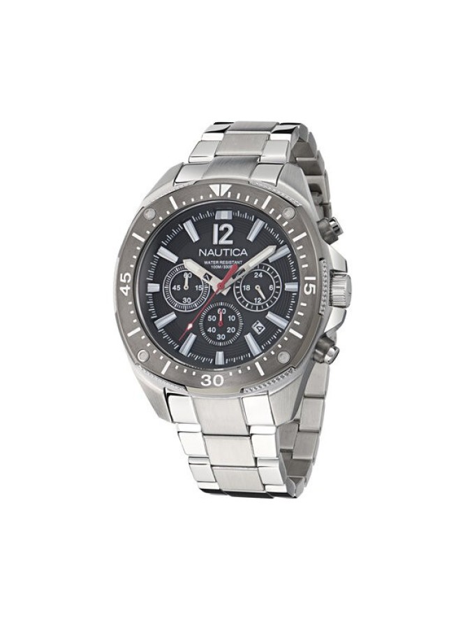 Nautica Zegarek Sporty Chronograph NAPBSS505 Srebrny