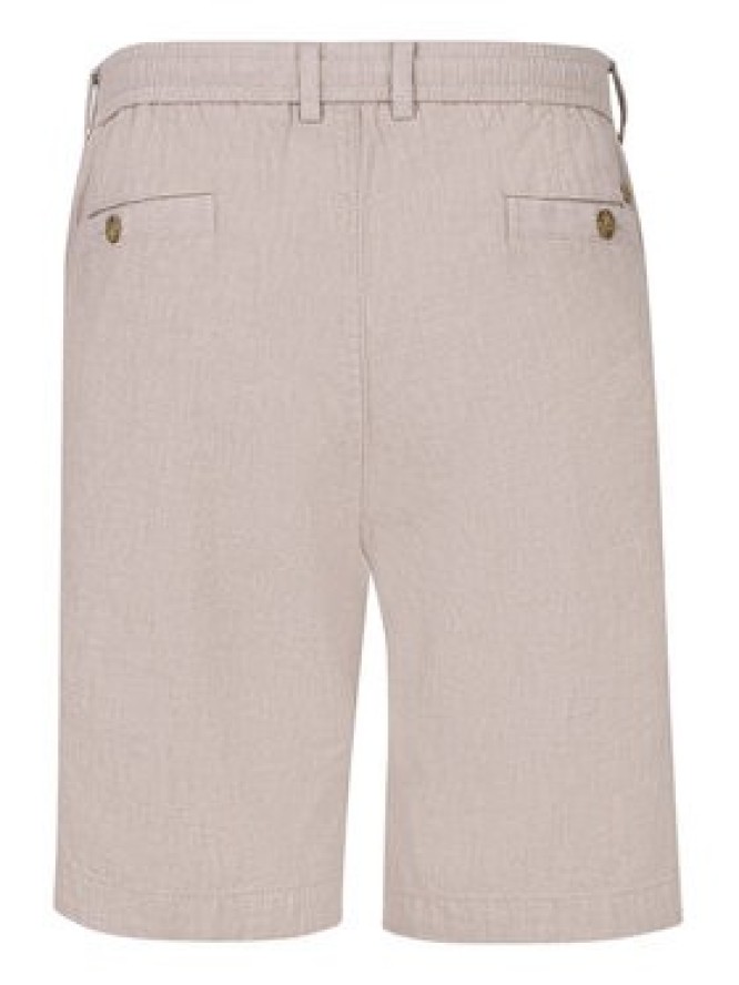 Bugatti Szorty materiałowe 1949-76419C Écru Regular Fit