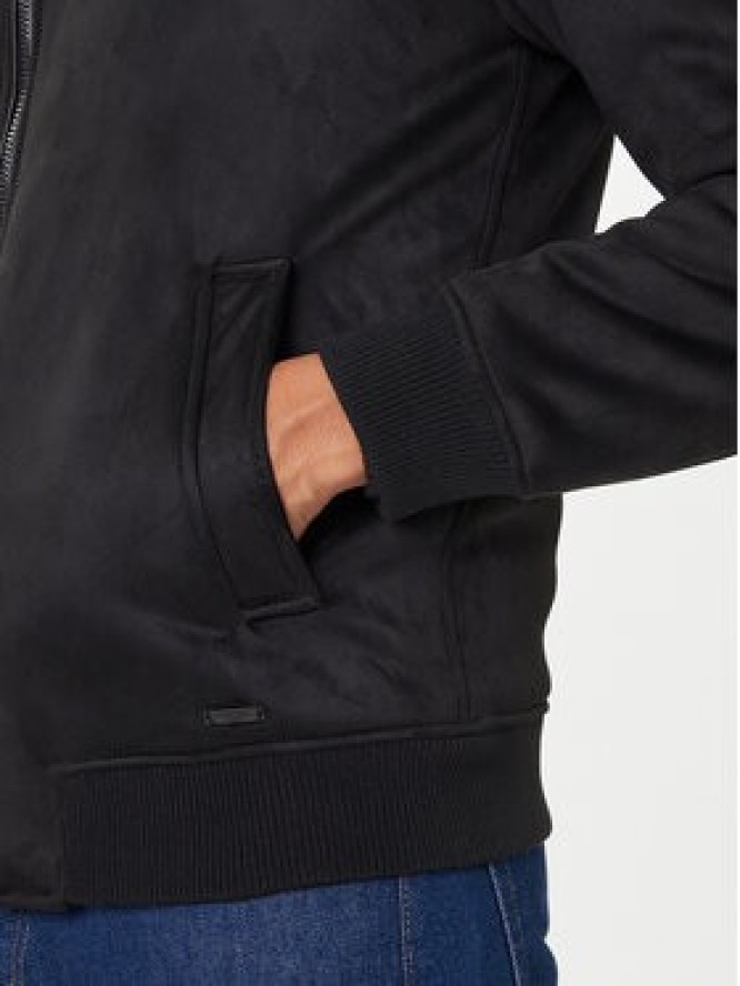 Guess Kurtka z imitacji skóry M5BL43 W2302 Czarny Regular Fit