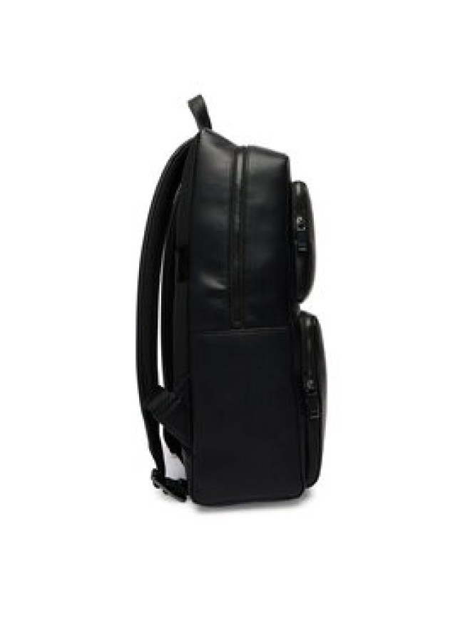 Calvin Klein Plecak Emblem Hw Slim Pocket Backpack LV04D3289G Czarny