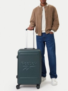 Reebok Walizka średnia CEO-RBK-WAL-024-CCC-M GREEN Zielony
