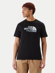 The North Face T-Shirt Mountain Line NF0A8GUX Czarny Regular Fit