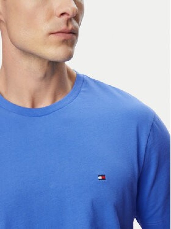 Tommy Hilfiger T-Shirt Ess Seasonal MW0MW39995 Niebieski jasny Regular Fit