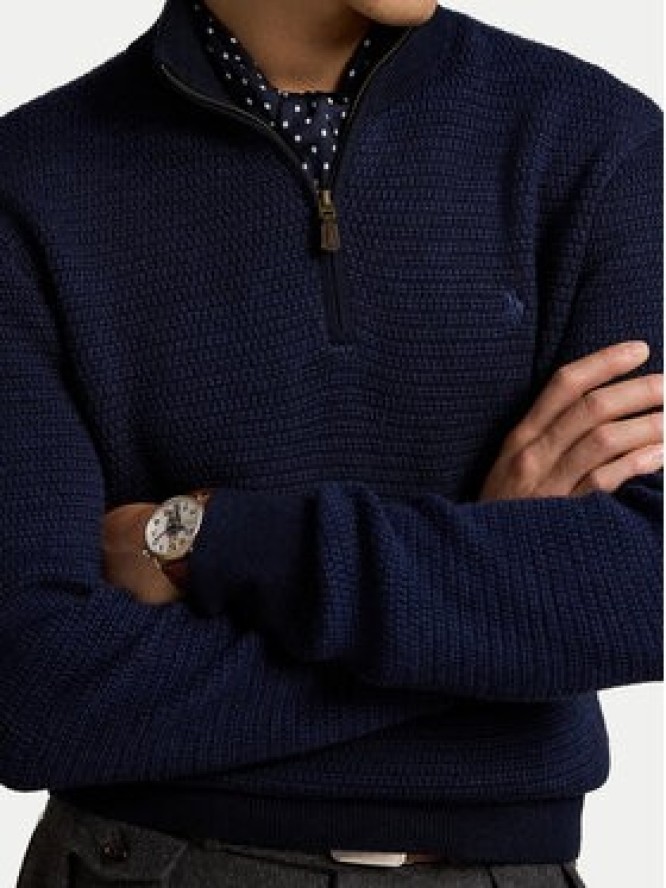 Polo Ralph Lauren Sweter 710948865003 Granatowy Regular Fit