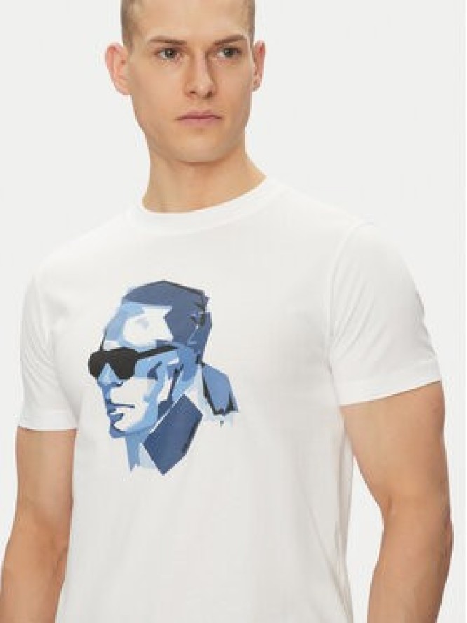 KARL LAGERFELD T-Shirt 755065 552241 Biały Regular Fit