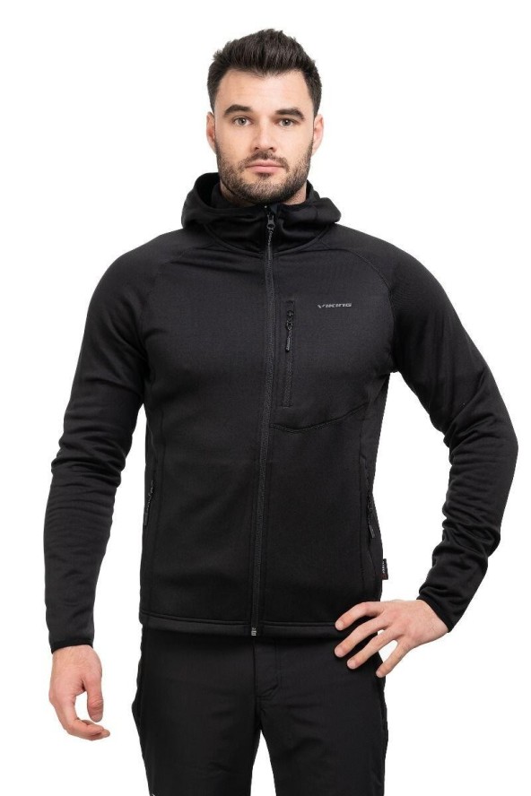 Bluza trekkingowa techniczna męska Viking Jukon Hoodie z kapturem na zamek
