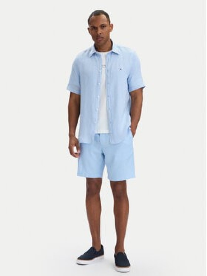 Tommy Hilfiger Szorty materiałowe Dover MW0MW44355 Niebieski Regular Fit