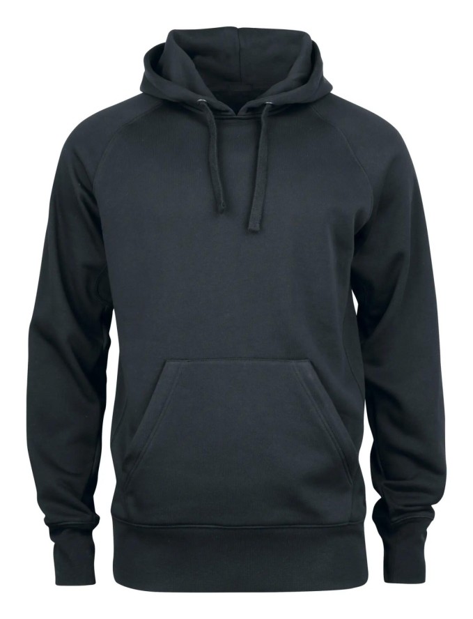 clique bluza z kapturem Helix z mieszanki bawełny i poliestru – black