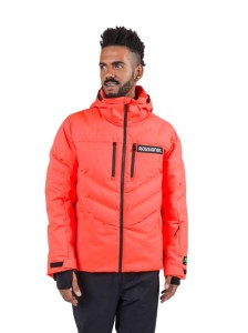 Kurtka narciarska Rossignol męska Hero Blackside puffy JKT czerwona