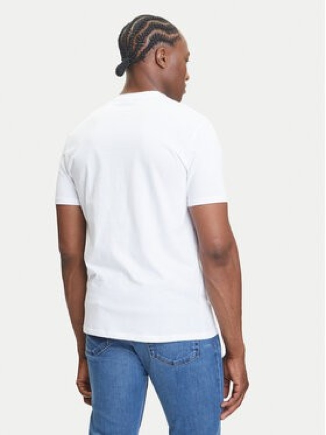 Calvin Klein Jeans T-Shirt Center Monogram LV04RC857G Biały Regular Fit