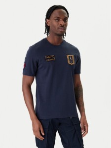 Aeronautica Militare T-Shirt 261TS2544UJ00592 Granatowy Regular Fit