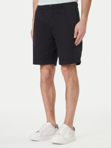 Calvin Klein Jeans Szorty materiałowe LV04RF617G Czarny Regular Fit