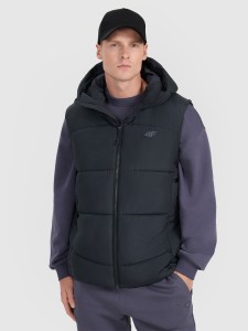 4F Bezrękawnik puchowy z wypełnieniem syntetycznym męski - czarny M