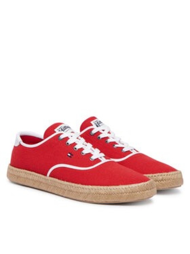 Tommy Hilfiger Espadryle Th Hi Vulc Core Jutte Canvas FM0FM05872 Czerwony