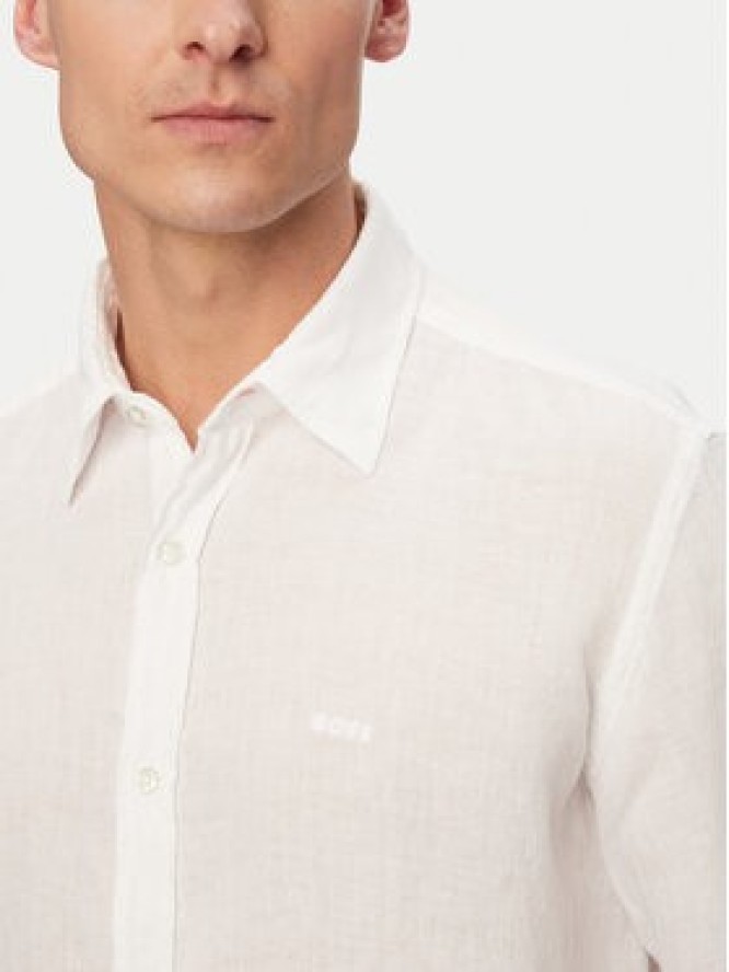 BOSS Koszula Relegant 50567579 Biały Regular Fit