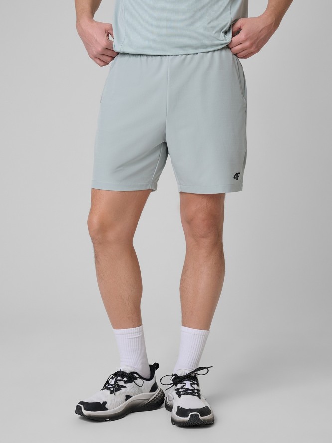 4F Spodenki treningowe szybkoschnące męskie - miętowe XXL